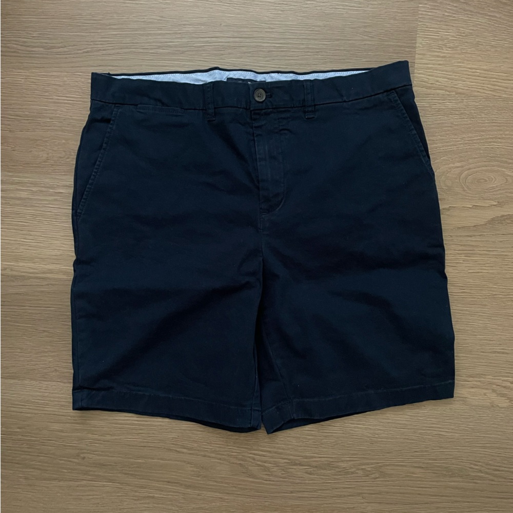 Tommy Hilfiger Navy Flat Front Shorts